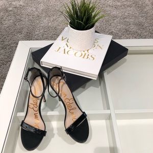 Black Sam Edelman Ankle Strap Heels